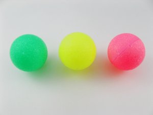 画像1: Vintage Plastic Hollow Big Ball Beads【NEON】
