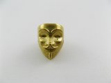 Brass 3D Guy Fawkes Mask