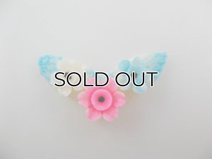画像1: Vintage 3-Flowers Cabochon  