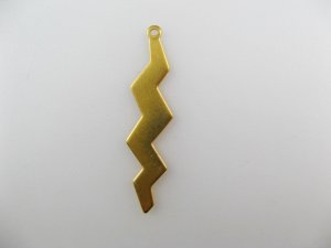 画像1: Brass Wave Bar【Thick】2個入り