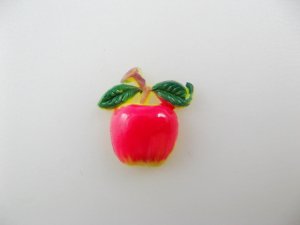 画像1: Vintage Plastic Apple cabochon