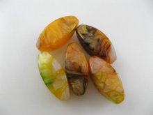 他の写真3: Vintage Caramel Gold Marble Lucite Beads(L)