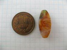 他の写真1: Vintage Caramel Gold Marble Lucite Beads(L)
