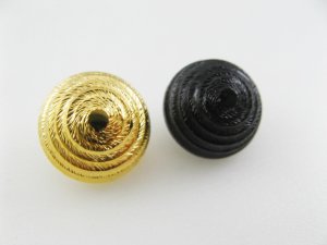 画像1: Vintage Plastic Spiral Dome Button