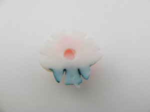 画像2: Vintage White+PK Rose Cabochon