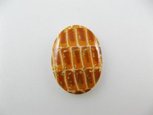 画像1: Vintage Plastic Snake Oval Cabochon