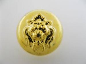 画像2: Vintage Plastic Gold Lion Button
