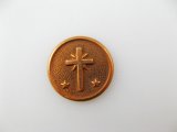 Vintage Copper Cross Coin