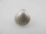 Plastic M/Silver Shell Button