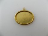 BRASS Rolled Edge Oval Setting (SIDE DIE)18x13mm