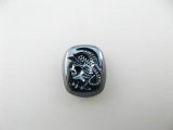 Vintage Glass Rectangle Knight Cabochon