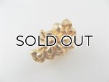 Platic Metal Gold Gemmy Beads
