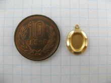 他の写真1: BRASS 凹-Edge Oval Setting 8x6mm