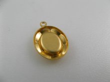 他の写真2: BRASS 凹-Edge Oval Setting 8x6mm