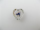 Tiny Cat Heart Glass Intaglio Pendant