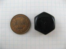 他の写真1: Vintage Plastic Black HEX Spacer Beads