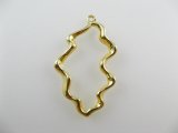 Goldplated Wave Ring Charm