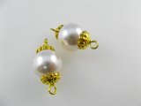 Vintage Japanese Pearl Beads Connector【II】2個入り