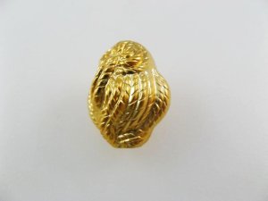 画像1: Vintage Plastic Gold Rope Beads