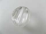 Vintage Plastic Clear Big Glossy Beads