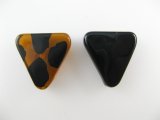 Plastic Flat Triangle Beads 