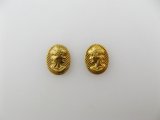 BRASS Oval Cameo 10x8mm 2個入り