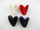 Vintage Plastic Irregular Heart Beads(L)