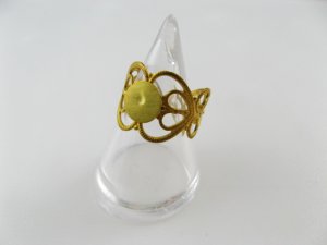 画像2: Brass Filigree Setting Ring【01】