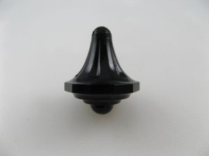 画像1: Vintage Plastic Black Top Charm
