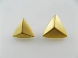 Plastic Gold Triangle Button