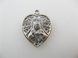 Silver Jesus Heart Medal