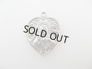 画像1: Silver Jesus Heart Medal