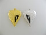 Vintage Plastic Metallic Line Heart Charm