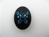 Vintage Iridescent Butterfly Cabochon