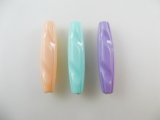 Vintgae Plastic Pastel Tube Beads