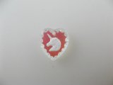 Unicorn Heart Glass Intaglio Pendant【AB Ver.】