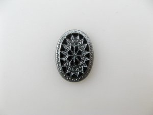 画像1: Vintage Glass Victorian-Cut Cabochon