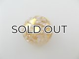 Vintage Plastic GoldxPearl Confetti Cabochon