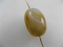 他の写真2: Vintage Marble-Gold Oval Beads (L)