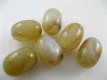 他の写真3: Vintage Marble-Gold Oval Beads (L)