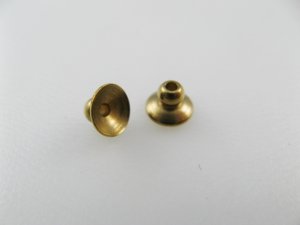画像1: Brass Beads Cap (S) 4個いり