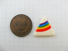 他の写真1: Vintage Plastic Rainbow+Triangle Cabochon