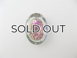Vintage Glass Intaglio "Madonna" Oval Pendant (L)