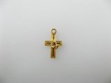 Brass Tiny Cross with Hand