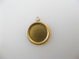 BRASS Rolled Edge Round Setting 11mm 