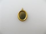 BRASS Rolled Edge Oval Setting 10x8mm
