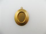 Brass Oval Stairs Setting 14x10mm