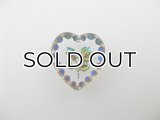 Flower Heart Glass Intaglio Pendant