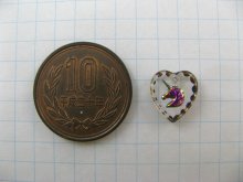 他の写真1: Tiny Unicorn Heart Glass Intaglio Pendant