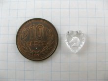 他の写真1: Unicorn Heart Glass Intaglio Pendant【Clear Ver.】